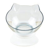 Cat Double Transparent Food Bowl