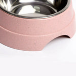 Double Pet Bowls Food Water Feeder