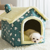 Foldable  Sleeping House Warm Cat Bed