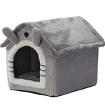 Foldable  Sleeping House Warm Cat Bed