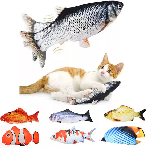 Cat USB Charger Toy Fish Interactive