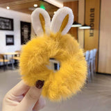 Sweet Imitation Rabbit Fur Rabbit Ears Elastic