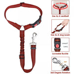 Dog Seat Belt Harness Adjustable 
Safety Leads Car Seat Belt Travel