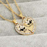 2 PCS/Set Animal Best Friends two Parts Pendant