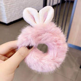 Sweet Imitation Rabbit Fur Rabbit Ears Elastic