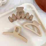 Headwear Set New Women Fashion Claw Clip Coffee Black Acrylic Large Hair Claw Korean For Girl Clip Barrette Hair Accessories