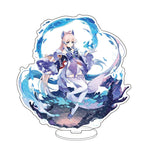 Anime Figure Genshin Impact Zhongli Ayato Venti Xiao Yae Miko Yelan Acrylic Stand Model Plate Desk Decor Standing Sign Fans Gift