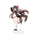 Anime Figure Genshin Impact Diluc Venti Klee Zhongli Cosplay Acrylic Stand Model Plate Desk Decor Standing Sign Keychain Gifts