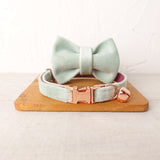 Velvet Cat Collar Personalized Customized ID