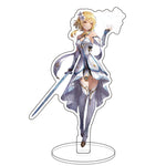 Anime Figure Genshin Impact Diluc Venti Klee Zhongli Cosplay Acrylic Stand Model Plate Desk Decor Standing Sign Keychain Gifts