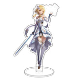 Anime Figure Genshin Impact Diluc Venti Klee Zhongli Cosplay Acrylic Stand Model Plate Desk Decor Standing Sign Keychain Gifts