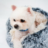 New Warm Round Plush Soft Dog Bed