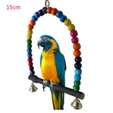 1PC Natural Wooden Parrots Training Toy