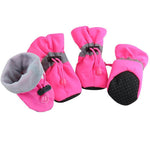 4pcs/set Waterproof Dog Shoes Anti-slip Boots