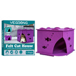 Felt Cat House Foldable and Detachable