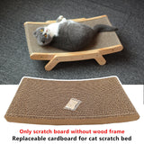 Cat Scratcher Replaceable Scratching Board Without Wood Frame