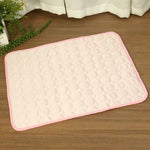 Pet Cooling Mat Breathable Ice Silk Cooling