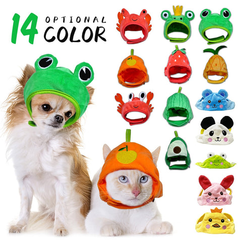 Funny Hat for Cat Crab frog Dress