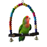 1PC Natural Wooden Parrots Training Toy