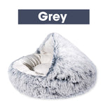 New Warm Round Plush Soft Dog Bed