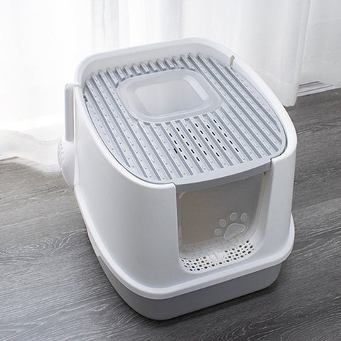 Cat Sandbox Litter Box Fully Enclosed