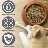 Slow Feeder Dog Bowl Insert Silicone