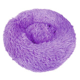 Round Dog Bed Long Plush Soft