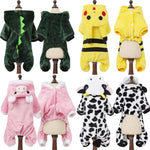 Pet Clothes Soft Warm Fleece Jumpsuits For Small Dogs