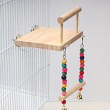 Parrot Bird Wooden Swing Perch Stand