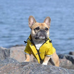 Pet Dog Raincoat with Pockets PU French Bulldog