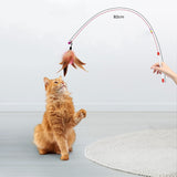 11 Pcs Kitten Feather Wire Wands Worm Teaser