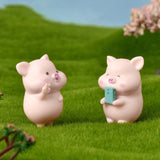 7pcs/set Cartoon Pig Animal Doll Toy