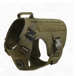 Tactical Dog Harness Leash Metal Buckle