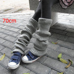 Gothic Women&#39;s Striped Leg Warmers Lolita Long Socks Knitted Leggings Japanese Sweets Winter Socks Kawaii Arm Ankle Warmers