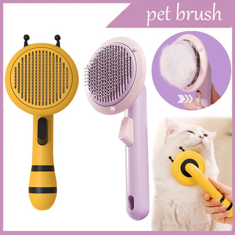 Pumpkin Pet Brush Self Cleaning Slicker Brush