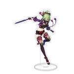 Anime Figure Genshin Impact Diluc Venti Klee Zhongli Cosplay Acrylic Stand Model Plate Desk Decor Standing Sign Keychain Gifts