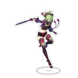 Anime Figure Genshin Impact Diluc Venti Klee Zhongli Cosplay Acrylic Stand Model Plate Desk Decor Standing Sign Keychain Gifts