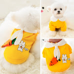 Cartoon Dog Clothes Cute Bow Tie Satchel Pet Clothing for Small Dogs Puppy Cat Costumes Coat Warm Plush Sweater Chihuahua