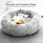 Plush Calming Dog Bed Donut Cat Beds