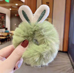 Sweet Imitation Rabbit Fur Rabbit Ears Elastic