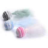 1pc Cat Toy Feather Star Balls Plus Feather Light