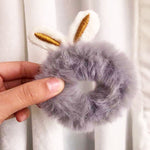 Sweet Imitation Rabbit Fur Rabbit Ears Elastic