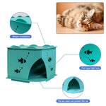 Felt Cat House Foldable and Detachable