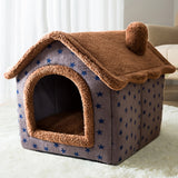 Foldable  Sleeping House Warm Cat Bed