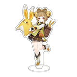 Anime Figure Genshin Impact Diluc Venti Klee Zhongli Cosplay Acrylic Stand Model Plate Desk Decor Standing Sign Keychain Gifts