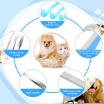 8PCS Pet Flea Remover Tool Plastic