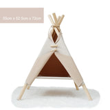 ZK30 Pet Teepee Bed White Canvas