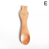 Cute Cat Panda Pig Animal Wooden Spoons