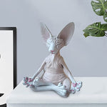 Home Decor Sphynx Cat Meditate Collectible