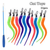 Cat Worm Toys 5/10pcs Interactive Retractable